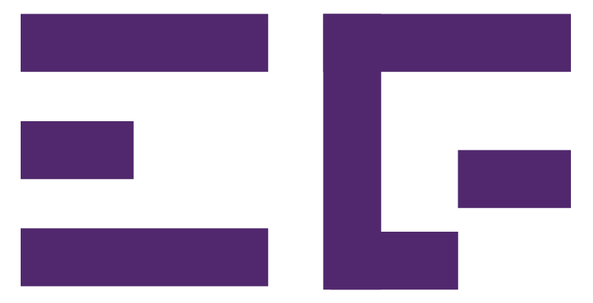 purple deconstructed E and G
